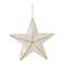 4" Ceramic Star & Snowflake Ornaments Set